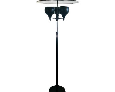 Mid-Century Modern Black Eyeball Metal Floor Lamp