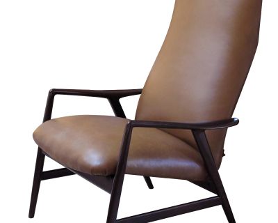 Alf Svensson Fritz Hansen Danish Modern Reclining Lounge Chair