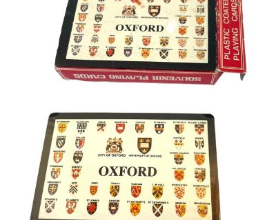 Vintage Oxford University Souvenir Card Deck Unopened