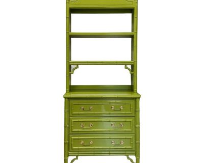 1970s Bali Hai Chinoiserie Bookcase Hutch