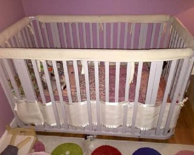 Argington Convertible Crib (Bassinet to Crib to Toddler Bed) PLUS mattresses AND in Los Angeles, CA