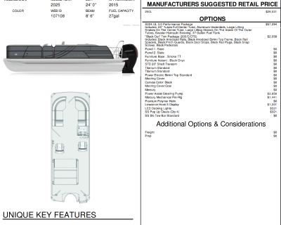 2025 South Bay S224 UL Boat Columbia City, IN