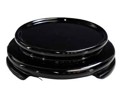 Black Amethyst Glass Vase/Plant Stand