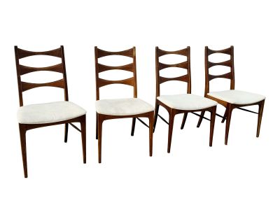 1960s Vintage Mid Century Modern Lane Rhythm Dining Chairs- Set of 4