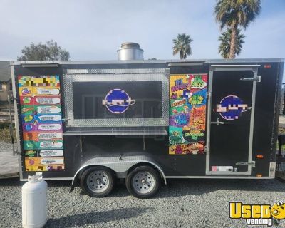 2020 Quality Cargo 7.5' x 16' Kitchen Street Food Trailer with Pro-Fire System