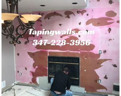 skim coat,taping,interior painting highest level of drywall finish, staten island