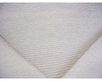 F Schumacher Delacroix Silk Ottoman in Nickel - Textured Rib File Upholstery Drapery Fabric - 1-3/4 yards
