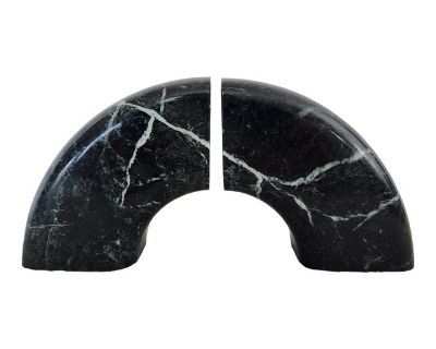 Vintage Modern Arch Marble Bookends, a Pair