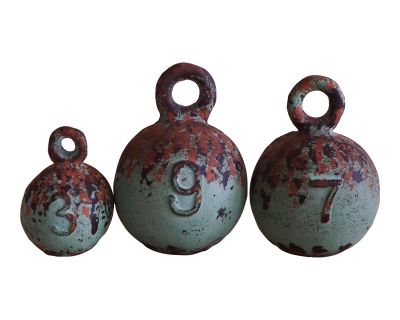 Antique Iron Scale Weights