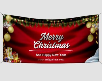 Outdoor Vinyl Christmas Banners – Custom Made in New York!