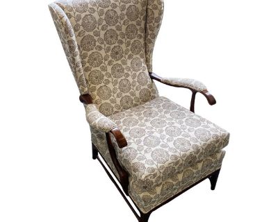 Vintage Italian Armchair, Newly Reupholstered