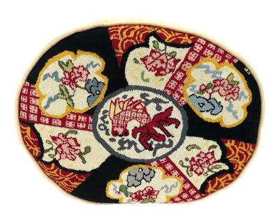 Vintage Imari Needlepoint Pillow