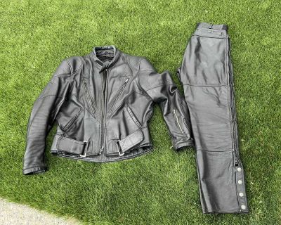 Men s Heavy Leather Motorcycle Riding Gear