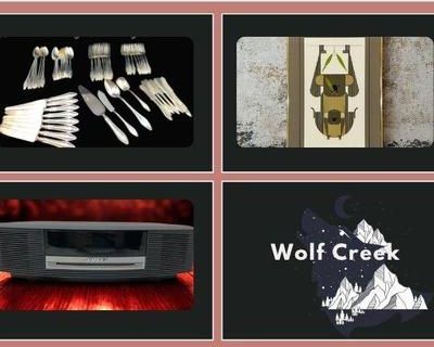 Wolf Creek Estate Auction Vintage Finds, Sterling Silver, Holiday D cor & More!