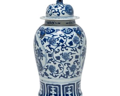 Chinese Blue and White Baluster Jar
