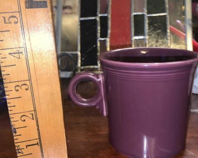 Fiesta ware Plum Purple Ring handle mug cup