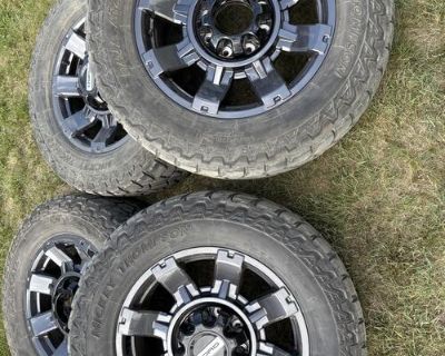 Ford super duty wheels and tires. 20 rims,