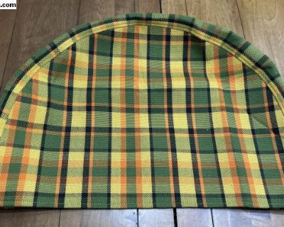 Westfalia Half Spare Wheel Cover in Plaid Yellow