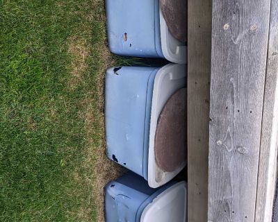 Three bins of firewood