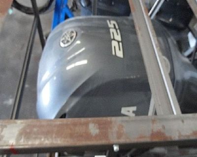 Free Shipping Used Yamaha 225 HP 4 Stroke Outboard Motor Engine
