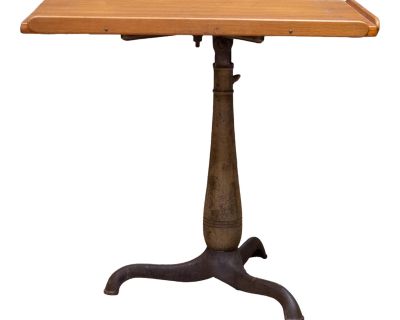 Turn of the Century Antique Swivel Top Drafting Table C.1900