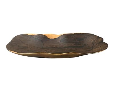 Ziricote Wood Tray; Zericote Bowl From Belize