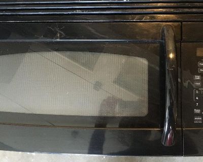 GE Over-the-Stove Black Microwave