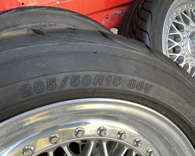 FS: BBS RS001 Wheels 4x100 all original and Yokahama S-Drive Tires 205/50R15