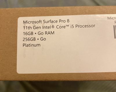 FS/FT (NIB) Microsoft Surface Pro 8 with keyboard cover