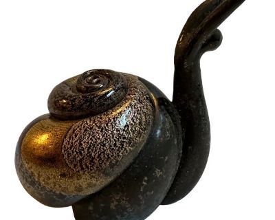 1980s Gambano and Poggi Murano Original Snail Figurine Hand Blow Handcrafted Venetian Italy