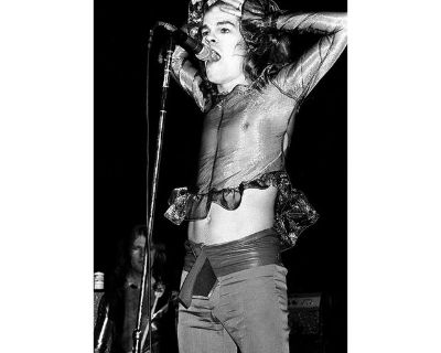 David Johansen, New York Dolls, St. Valentine’s Day Massacre, 1974 Photograph by Dustin Pittman
