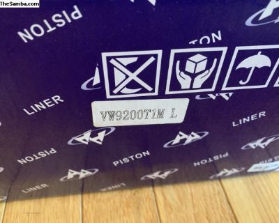 AA TW Thick Wall 92 cylinders , 94 head and case bores with a good used set of Mahle 92 stroker B Pistons I would install new rings , I have not checked the condition of the old rings, you could check ring gap and send them as is! Cylinders are $317 by themselves so the pistons are essentially free! I only have one set , so they when they are gone