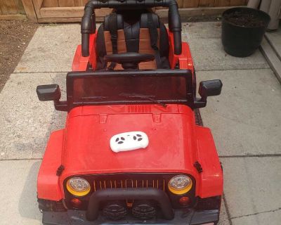 Power Wheels Jeep with parental control