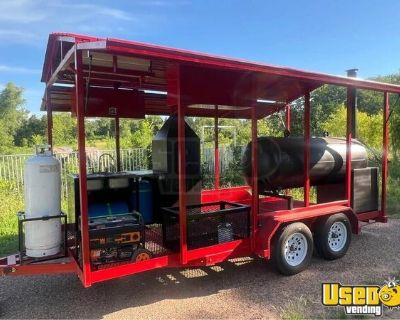 NEW - 2025 16' Barbecue Food Concession Trailer Mobile Vending Unit