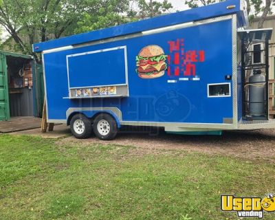 2023 8' x 18' Kitchen Food Trailer with Fire Suppression System | Concession Trailer