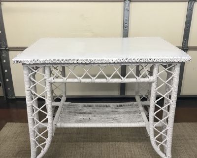 Antique Wicker Table