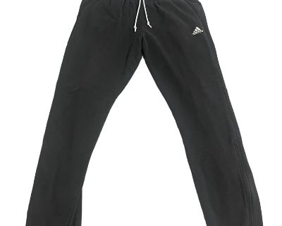 Adidas Sweatpants Men Large Black Joggers Workout Gym Athletic Drawstring Logo