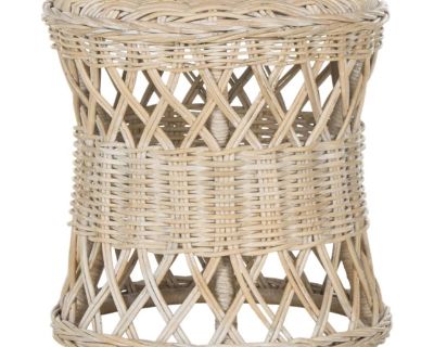 Vintage Wicker Round Side Table Add natural texture and timeless charm to your space with this vintage wicker round side table. Beautifully woven with intricate detailing, this table offers a warm, organic look that complements boho, coastal, or cottage-style d cor. Perfect as an accent table, bedside table, or plant stand, it s both lightweight and sturdy a versatile piece that blends style an...