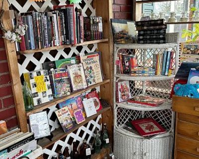 BOOK SALE AND HOLIDAY DECOR - VINTAGE & NEW