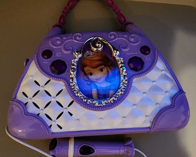 Sophia the First boombox purse with microphone