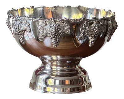 Monumental Vintage Silverplate Centerpiece Bowl, Wine Cooler