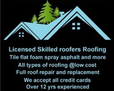 Same day service Licensed roofing roof