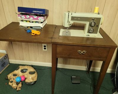 Sears sewing machine and cabinet