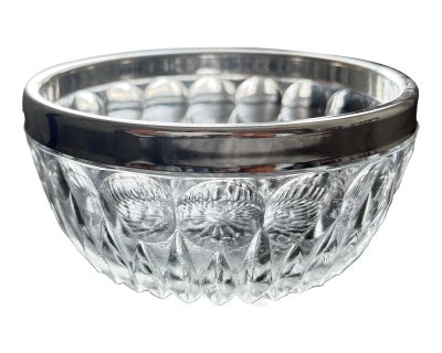 1970s Leonard Italian Bowl With Silver Plated Rim