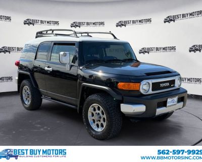 Mileage: 132,844. Year: 2013. Make: Toyota. Model: FJ Cruiser. Trim: Sport Utility 2D. Automatic, 5-Spd transmission. Exterior: Black. Interior: Black. Interior: Air Conditioning, Bluetooth Wireless, SiriusXM Satellite, AM/FM Stereo, Keyless Entry, Convenience Pkg, V6 4.0 Liter, Automatic 5-Spd, Daytime Running Lights, 4WD, Power Windows, Preferred Pkg, Cruise Control, Side Air Bags, CD/MP3 (Si...