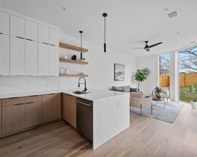 1409 Valleyridge Dr # A. Property for Rent in Austin, TX for $4,100 with 2 bedrooms and 2 full baths, 1 half bath. This 1,493 square foot property was built in 2024 on a lot size of 0.1871.. Welcome to a stunning 2 bedroom, 2.5 bathroom new construction home that combines modern elegance with an unbeatable location. An open-concept living area that seamlessly connects the kitchen, dining, and l...