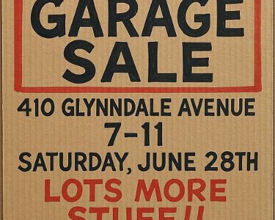 Garage Sale Multi Family MORE STUFF !!