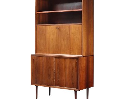 Lyby Mobler Small Sideboard in Rosewood With Removable Hutch and Bar