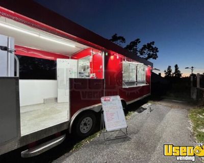 Turnkey Business - 2022 8.5' x 28' Kitchen Food Trailer with Porch