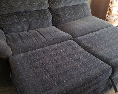 Blue sofa sleeper